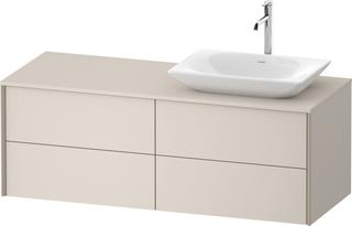 Duravit Waschtisch-Unterschrank XViu 140x55x50,9cm, 4 La, C m, B re, Tau matt