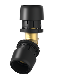 Winkelkupplung TECElogo Ax 45°, Siliziumbronze