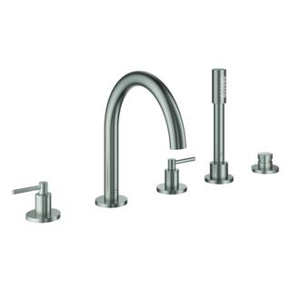 GROHE 5-Loch-Wannen-Kombination Atrio mit Hebelgriff, supersteel