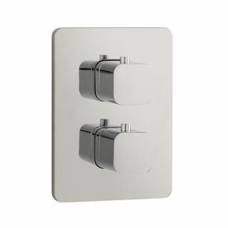 Herzbach Fertigmontageset Living UP Therm. soft, für 2 Verbraucher, chrom
