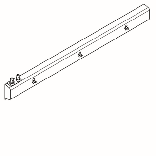AR Armatureneinheit, Edst., W.-Mont., 3 Waschplätze, 1800 mm, Wasser ob. li