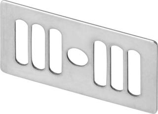 Viega Rosette 7441-545 48x27x0,8mm, Chromnickelstahl poliert