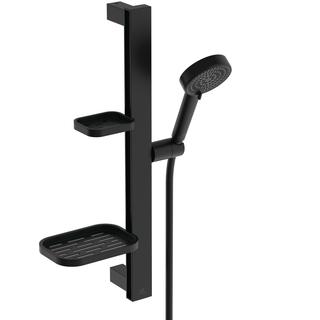 IS Brausekombination Alu+ Eco Idealrain 2 Funktionen, d= 10cm, 6l, silk black