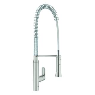 GROHE Spültisch-Einhebelmischer K7 1/2", Profibrause, supersteel