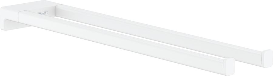 Artikelbild 1 des Artikels „hansgrohe Handtuchhalter AddStoris L 445mm, 2-armig, Wandmont., Met., m.-we mattweiß“