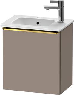 Duravit Waschtisch-Unterschrank D-Neo 41x27,4x44cm, 1 T, An R, g pol/Basalt ma