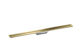 hansgrohe Duschrinne AXOR Drain 1000mm, Fertigset, z Wd-mont., brush. br