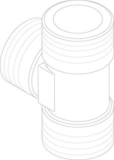 BOSCH Ersatzteil TTNR: 8733703243 T-Stück G 1"