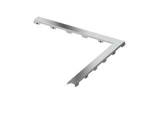 Designrost TECEdrainline steel II für Winkelrinne 90°, Edelstahl poliert
