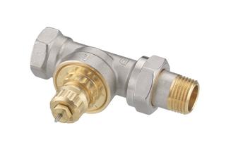Danfoss Ventilgehäuse RA-G 15, R 1/2, DG, matt vernickelt
