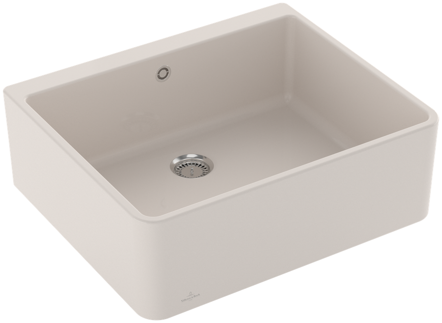 Artikelbild 1 des Artikels „V&B Spülstein Einzelbecken 60 X m Abl.garn, Hand., crema CeramicPlus mit Ablaufgarnitur, Handbetätigung | crema CeramicPlus“