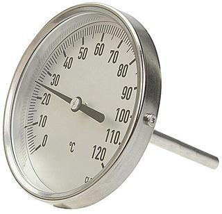 HUCH Bimetall-Industrie-Thermometer Typ 2-63/50 0-120 C