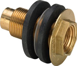 Viega Wanddurchführung 3427.2 15x55mmxRp 1/2xG 3/4, Rotguss
