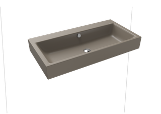 Kaldewei Wand-Waschtisch PURO 3165 90x46cm, o. Hahnl., P-E, warm grey60