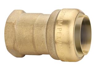 IBP Überg.-Muffe >B< Push BM8270G 25 x 3/4" IG Messing