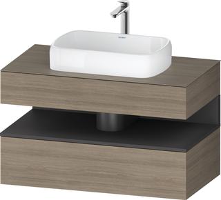 Duravit Waschtisch-Unterschrank Qatego 100x55x60cm, gra m/E te, Pl, 1 Kast
