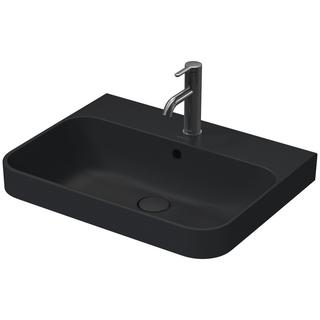 Duravit Aufsatz-WT Happy D.2 Plus 60x46cm, gs, m HL, ÜL, HLB, anthr. m WG
