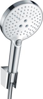 hansgrohe Brauseh-Set Raindance Select S 1600mm Brauseschlauch, weiß/chrom, 3jet
