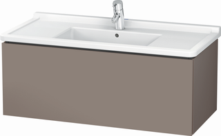 DU WTU wandh. L-Cube 469x1020x408mm 1 Auszug, 030410, basalt matt ES Nussb