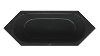 6-Eck-Badewanne BetteStarlet 2080 210x80x42cm, Glasur, midnight