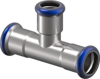 Uponor T-Stück INOX 54x35x54mm, reduziert, bis 16 bar