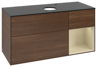 V&B WT-Unterschrank Wandbel. Finion 120cm, Pl b m, Reg si Gr m Lac, wal ven