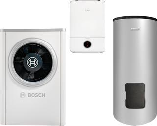BOSCH Luftwärmepumpen-Paket BOPA CS714 CS7001iAW13OR-T, AWE17, WH 370 LP1 B