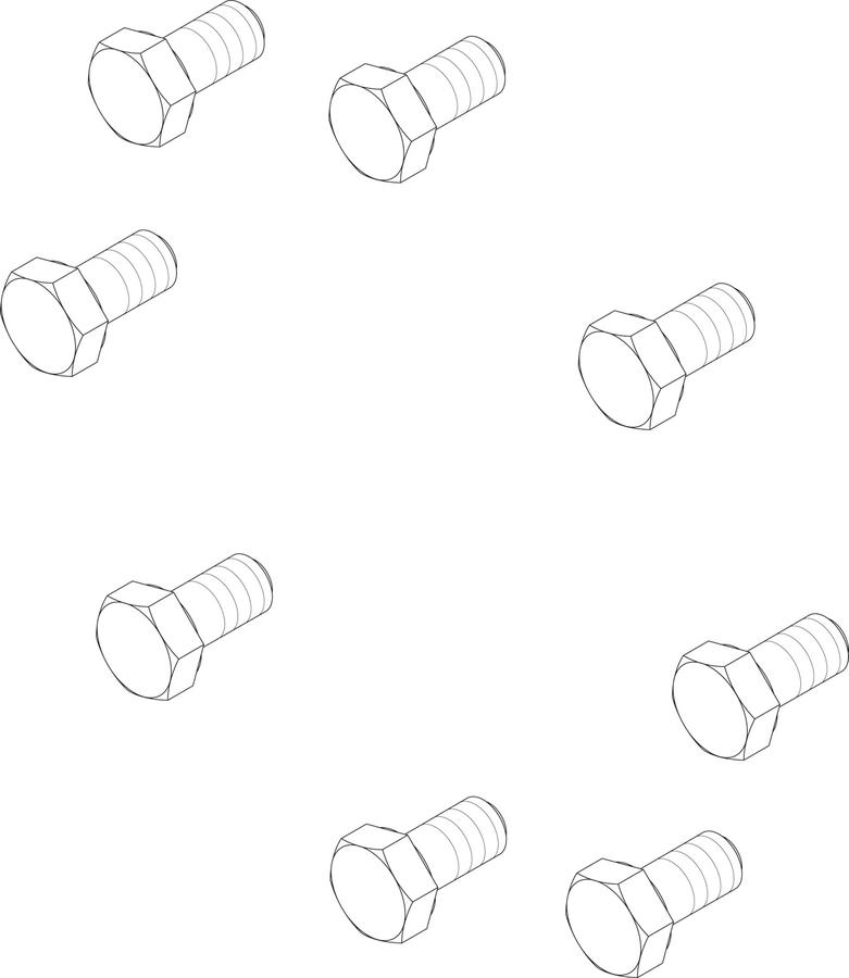 Artikelbild 1 des Artikels „BOSCH Ersatzteil TTNR: 8735100059 Schraube M12x25 8.8 A3K everp (8x) “
