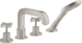 hansgrohe Fertigmontageset Axor Citterio 4-L-BW-Rand-Arm, m KrG, Edelst.-Optik