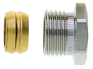 Heimeier Klemmverschraubung Rp 1/2, d 16mm, met. dicht., MS vern