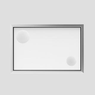 Sanit Betätigungsplatte SWING 2-Spül., flächenb., 182x122x1,5mm, w-a