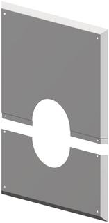 ATEC Wandblende PolyTop DN 60/110, 280x340mm, 2t, ges, PP, we