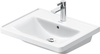 Duravit Möbel-Waschtisch D-Neo 60x48cm, m Ü, HL, m Hahnl., we. hgl