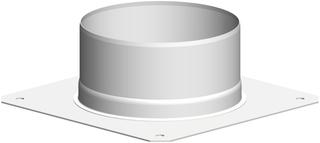 ATEC Platte PolyClassic +Iron/White DN 110/160, PP, Edelstahl weiß