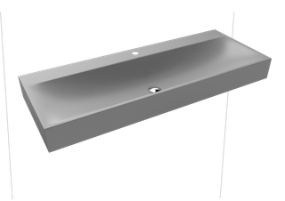 Kaldewei Wand-Waschtisch SILENIO 3046 120x40cm, o Ü, 1 HL, re, P-E, C Gr 30