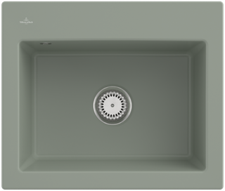 V&B Spüle Subway 60 S m Abl.garn, Hand., m green CeramicPlus