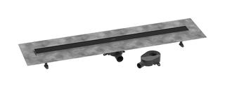 hansgrohe RainDrain Go Duschrinne Set, 40, DN50, Länge 1200mm, mattschwarz
