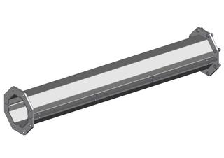 ETA Verlaengerungskanal Asche L=1000 mm fuer Ascheaustragung in Tonne