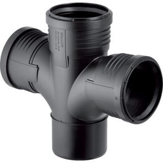 Geberit Abzweig Silent PP DN 110/110/75, m I-Radius, 87,5Gr, 2-fa.