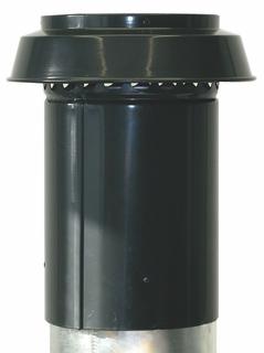 NIBE Dachhaube isoliert DN 125 ziegelrot