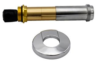Deltamess Mantelrohr Koax M 34 +90mm verl., mit 2-tlg. Rosette