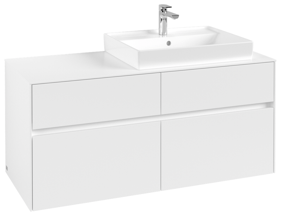 Artikelbild 2 des Artikels „V&B Waschtischunterschrank Collaro 120x54,8x50cm, WT rechts, white matt white matt“