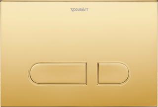 Duravit Betätigungsplatte DuraSystem 21,7x10cm, mech., f WC A1, Gold poliert