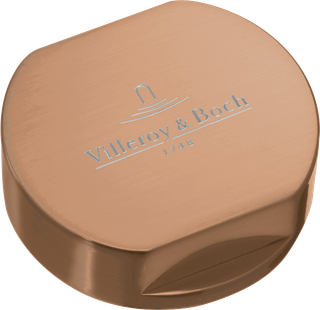 V&B Abdeckkappe ES, bronze, rund, für Doppeldrehgriff