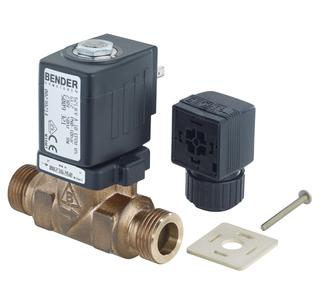 Bender Magnetventil Typ 1RG Rotguss, 1", 8,3 cbm/h, 24 V DC