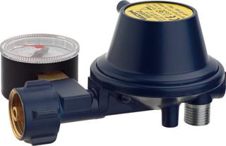 Gasregler EN61 0,8kg/h 30mbar KLF x G1/4LH-KN-90G PRV Man. Marine