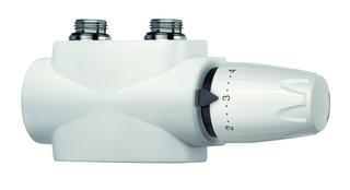 Heimeier Thermostatventil Multilux 4Set umstell. v Zwei- a. Einrohrb, we RA 9016