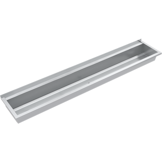 AR Waschrinne, PLANOX, Edelstahl, W.-Mont., 2400x210x442 mm, m. Arm-bank