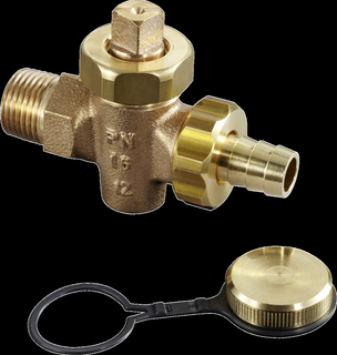 Oventrop KFE-Hahn Schwermodell DN 10, AG, PN 16, SV u Kappe, RG