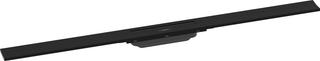 hansgrohe RainDrain Flex Duschrinne 1000mm, schwarz matt, Fertigset, kürzbar